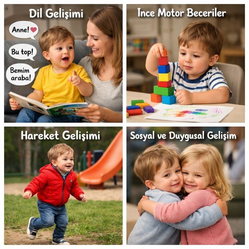 2 Yaşındaki &Ccedil;ocuğun Gelişimi